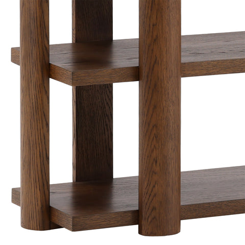 Finnian Brown Low Bookcase