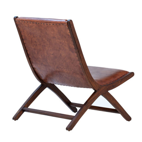 Gibbs Antique Brown Finish Occasional Chair