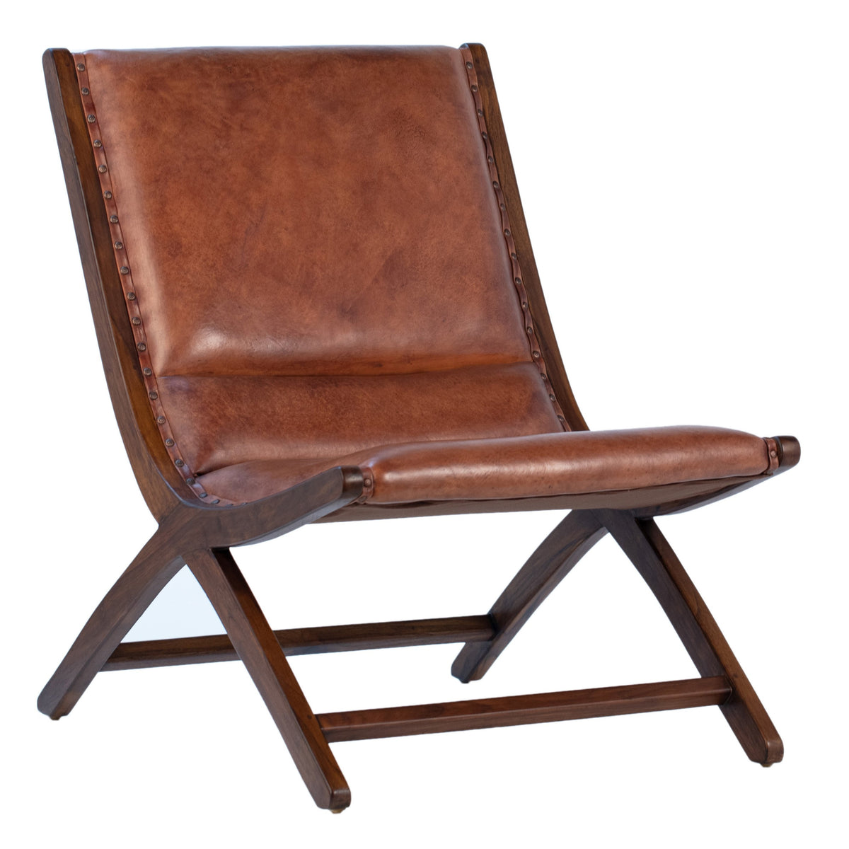 Gibbs Antique Brown Finish Occasional Chair