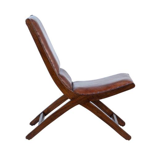 Gibbs Antique Brown Finish Occasional Chair