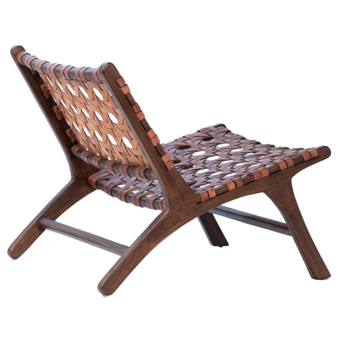 Harvey Antique Brown Finish Occasional Chair