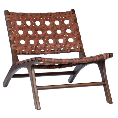 Harvey Antique Brown Finish Occasional Chair