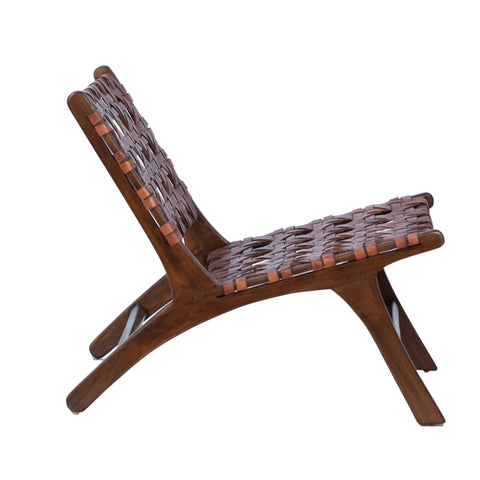 Harvey Antique Brown Finish Occasional Chair