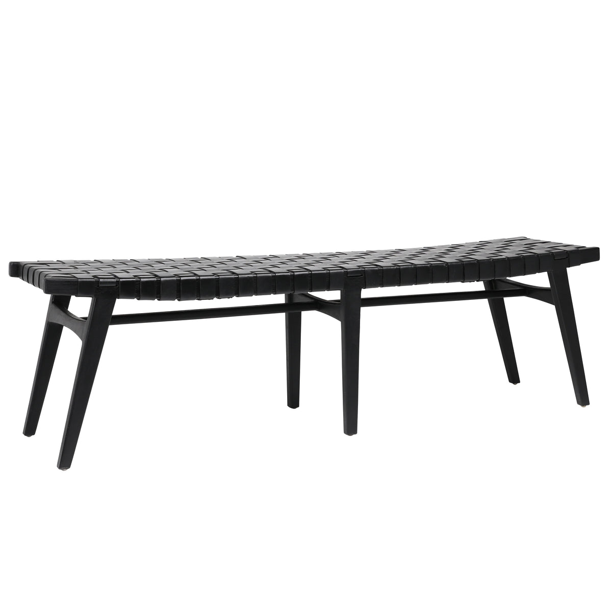 Camila Antique Black Finish Bench