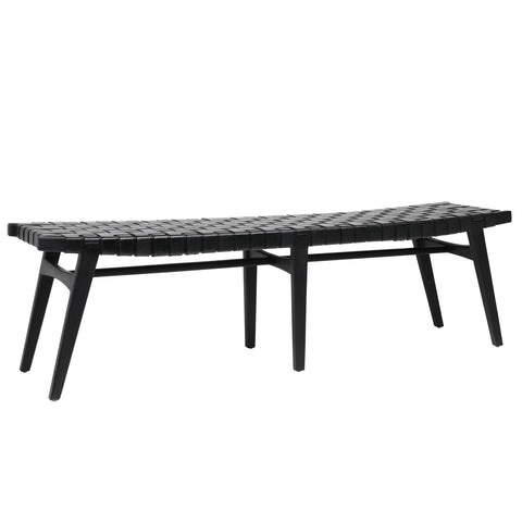 Camila Antique Black Finish Bench