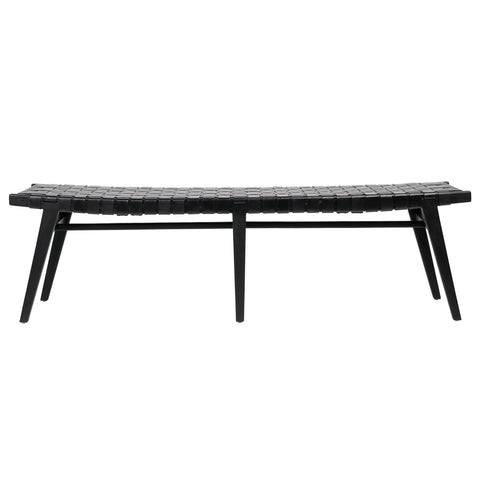 Camila Antique Black Finish Bench