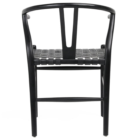 Bernice Antique Black Finish Dining Chair