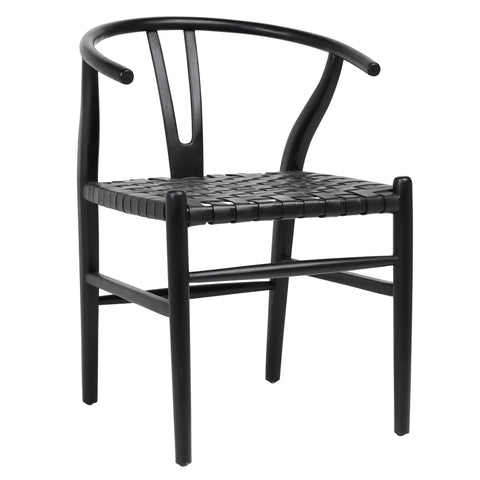 Bernice Antique Black Finish Dining Chair