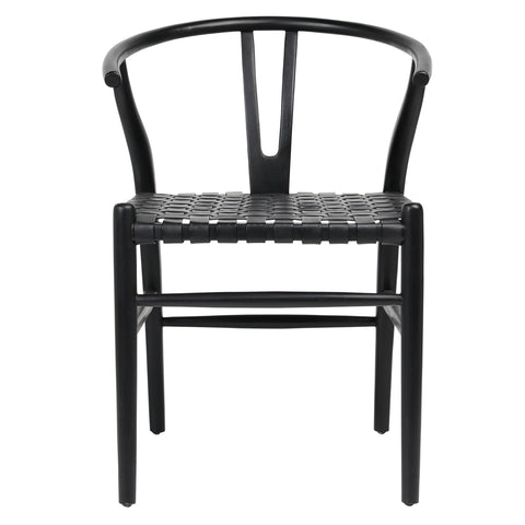 Bernice Antique Black Finish Dining Chair
