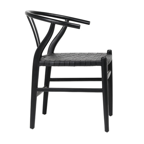 Bernice Antique Black Finish Dining Chair