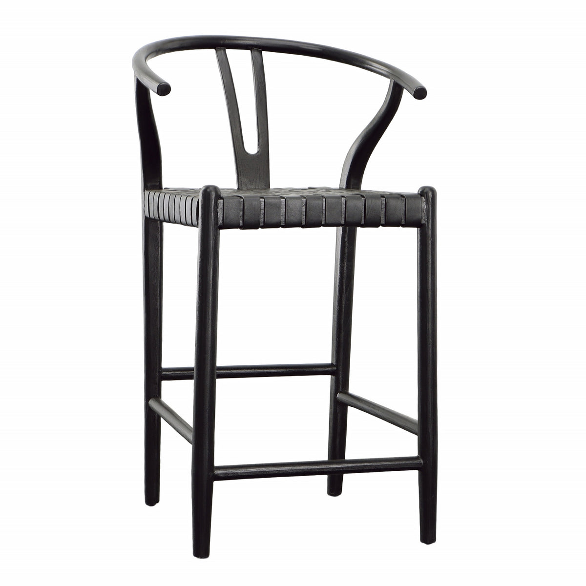Bernice Antique Black Finish Counter Stool