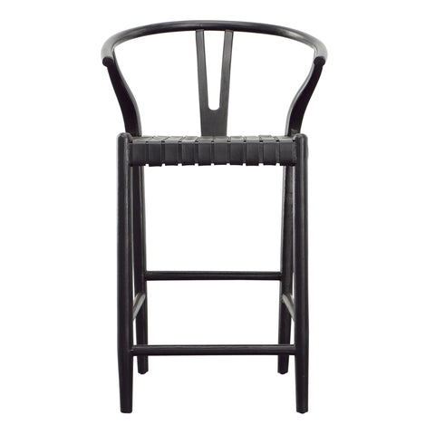 Bernice Antique Black Finish Counter Stool