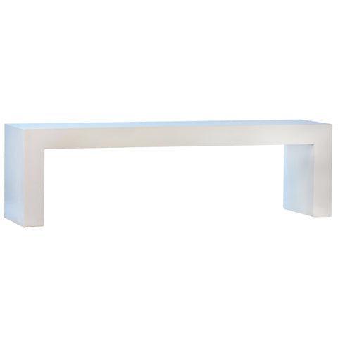 Blazer Natural White Sealed Finish Outdoor Bench