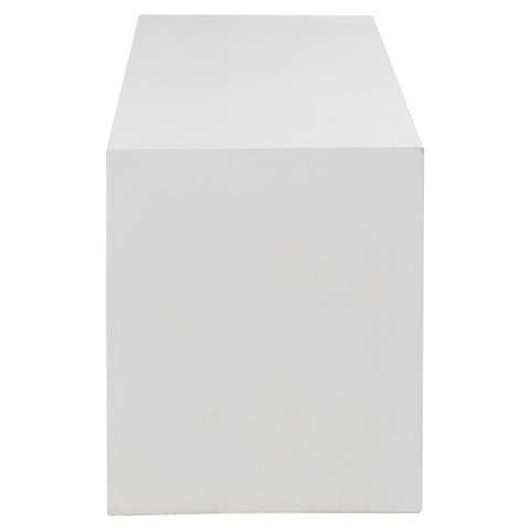 Blazer Natural White Sealed Finish Outdoor Bench