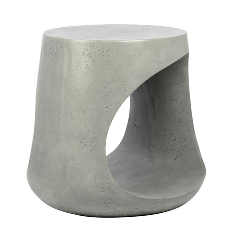 Kavik Grey Concrete Finish with Acrylic Seal Outdoor Side Table