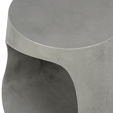 Kavik Grey Concrete Finish with Acrylic Seal Outdoor Side Table