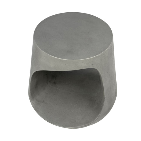 Kavik Grey Concrete Finish with Acrylic Seal Outdoor Side Table