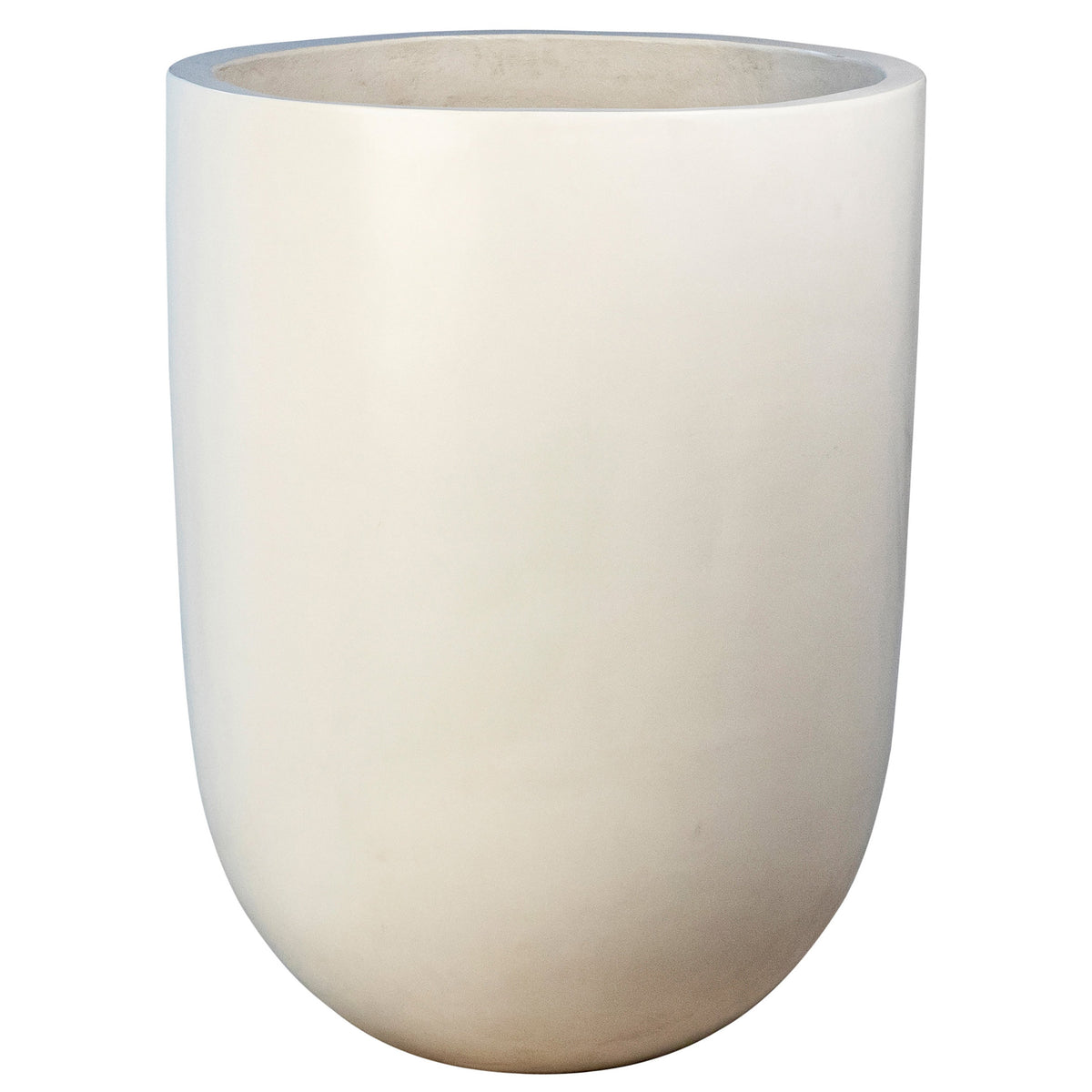Leo Natural White Finish Planter