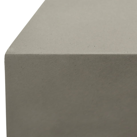 Rumi Grey Concrete Finish with Acrylic Sealer Outdoor Bench