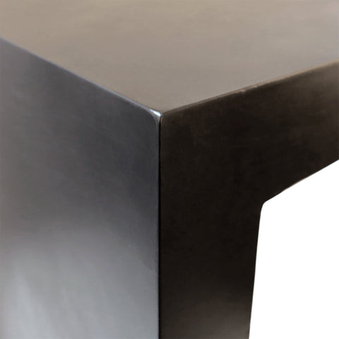 Onofre Black Finish Outdoor Console Table