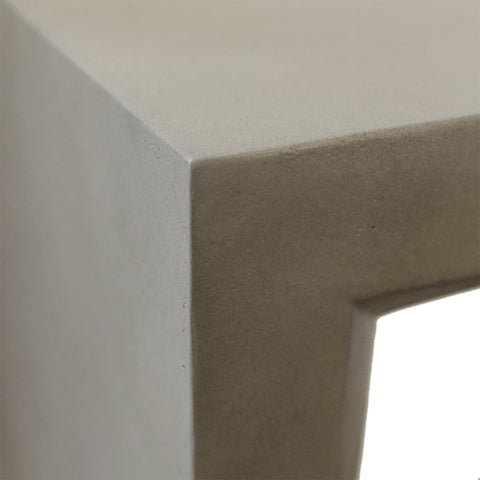 Pamina Grey Concrete Finish with Acrylic Sealer Outdoor Console Table