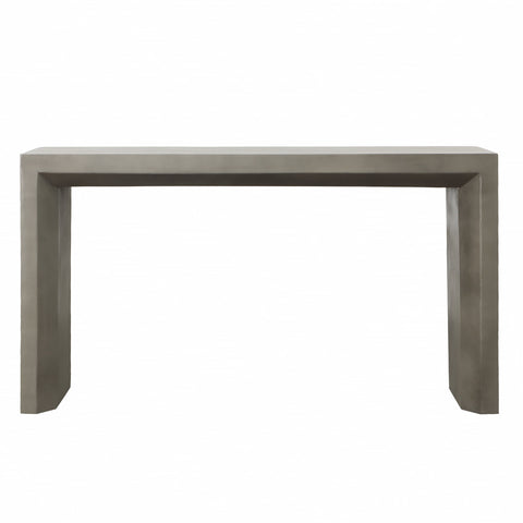 Pamina Grey Concrete Finish with Acrylic Sealer Outdoor Console Table