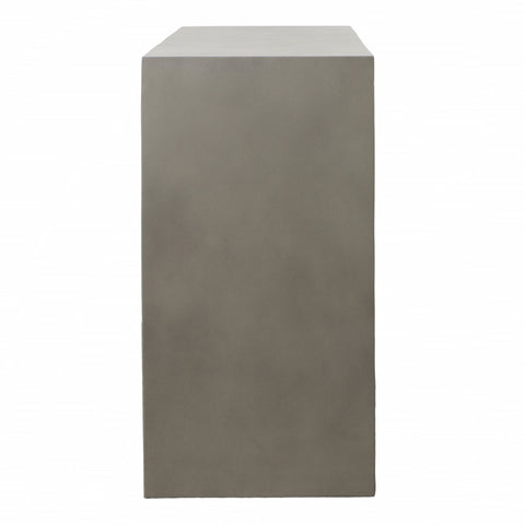Pamina Grey Concrete Finish with Acrylic Sealer Outdoor Console Table