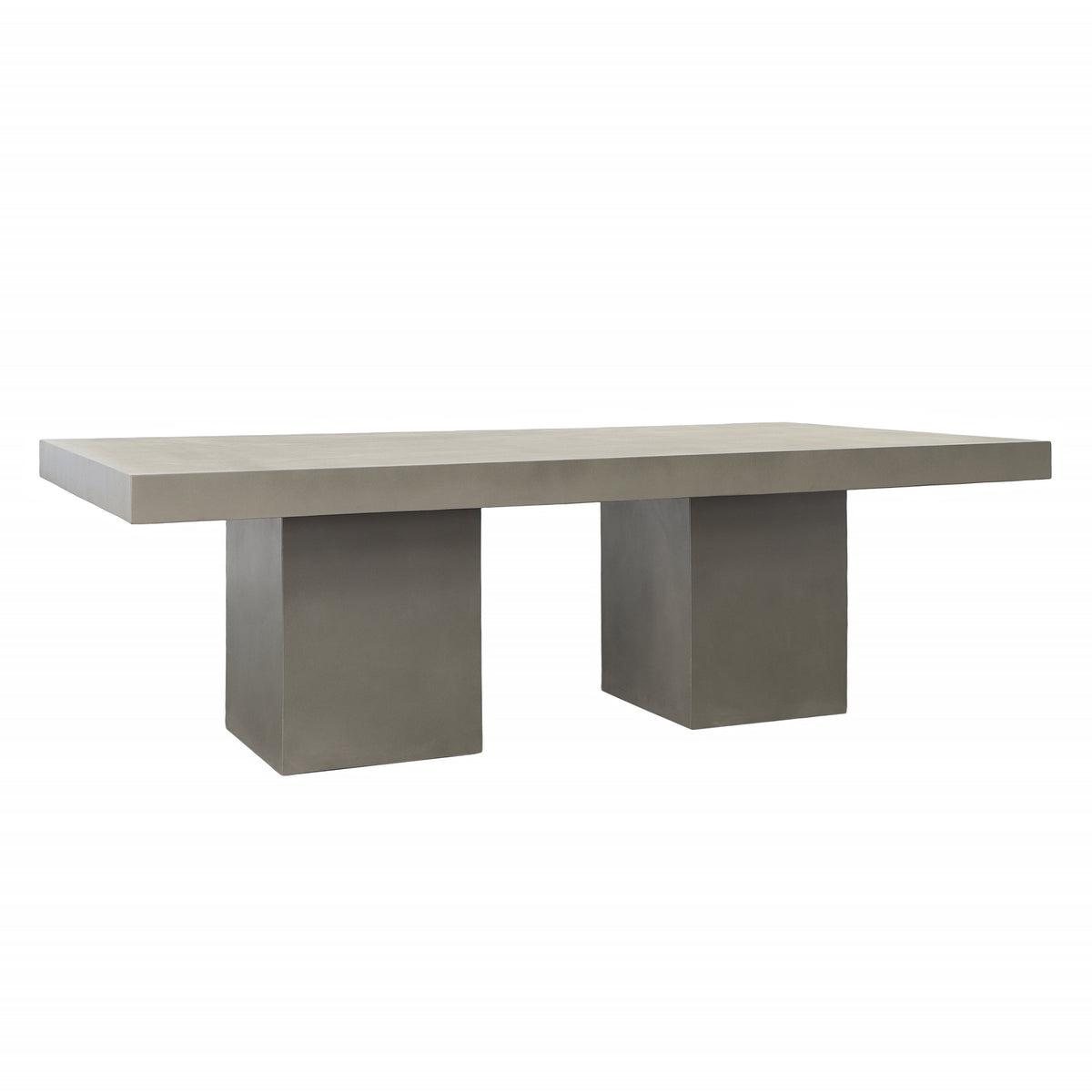 Simona Grey Concrete Finish with Acrylic Sealer Outdoor Dining Table