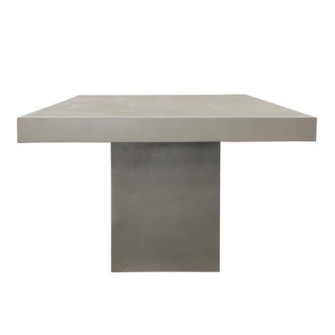 Simona Grey Concrete Finish with Acrylic Sealer Outdoor Dining Table