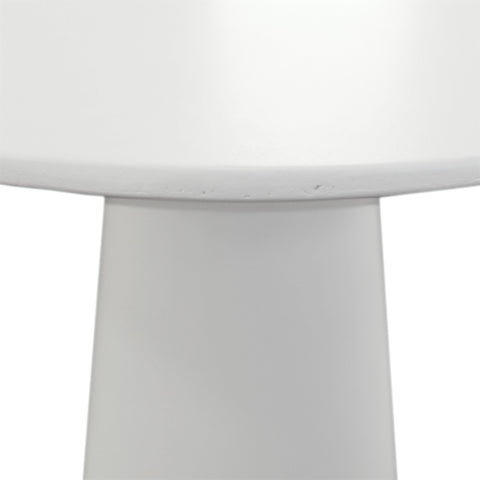 Milena White Finish Outdoor Side Table