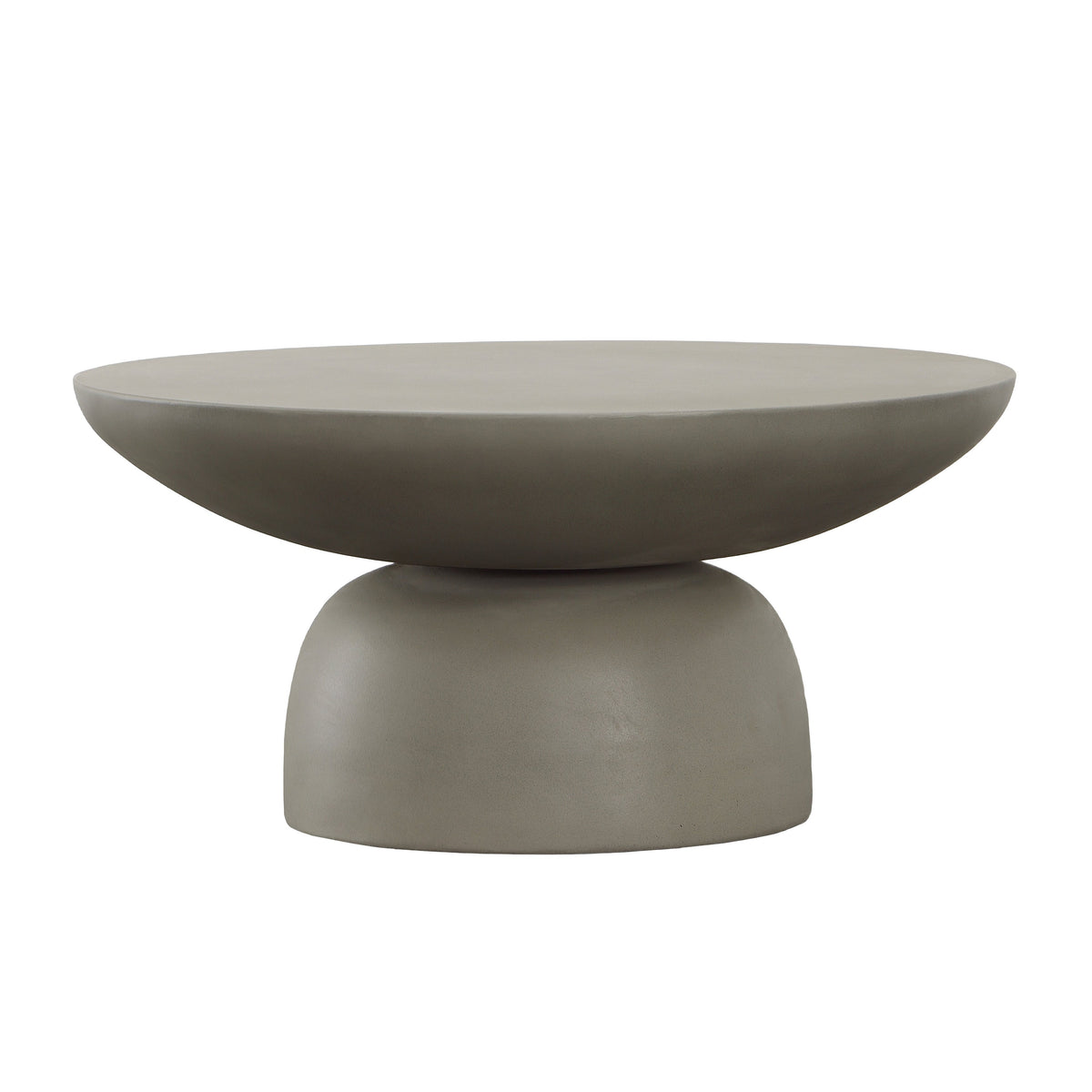 Konrad Grey Concrete Finish with Acrylic Sealer Outdoor Coffee Table