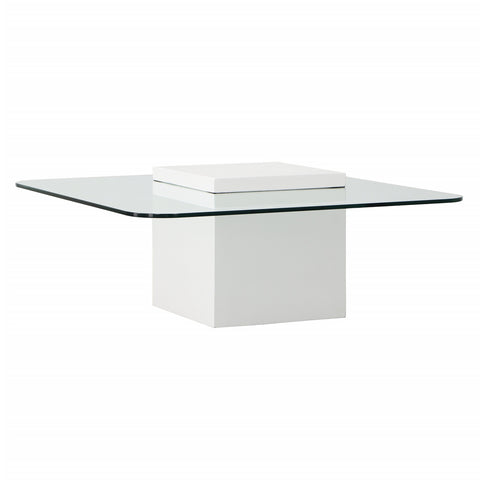 Lancin White Outdoor Coffee Table