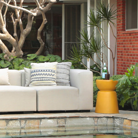 Ashlynn Yellow Outdoor Side Table