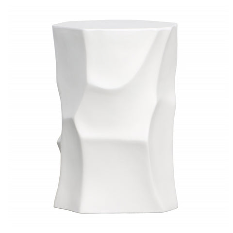 Daxton White Finish with Acrylic Sealer Outdoor Side Table