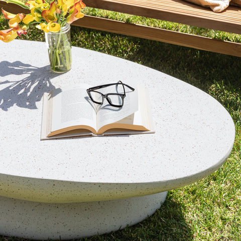 Jaela Ivory Outdoor Coffee Table