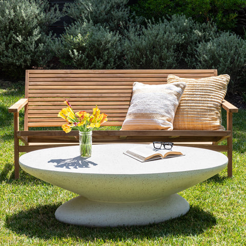 Jaela Ivory Outdoor Coffee Table