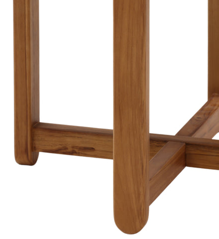 Hadley Grey and Natural Outdoor Side Table