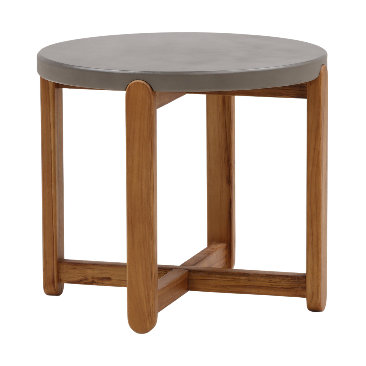 Hadley Grey and Natural Outdoor Side Table