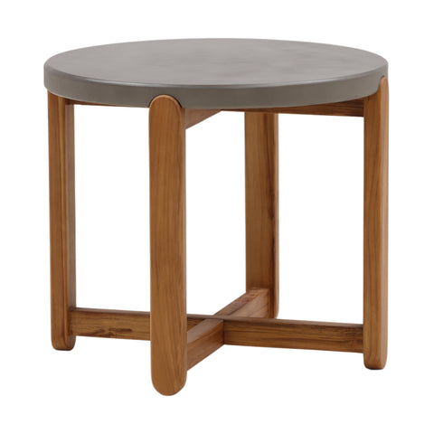 Hadley Grey and Natural Outdoor Side Table
