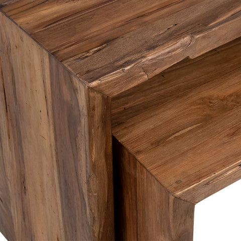 Chilton Medium Brown Wood Sealed Finish Nesting Tables