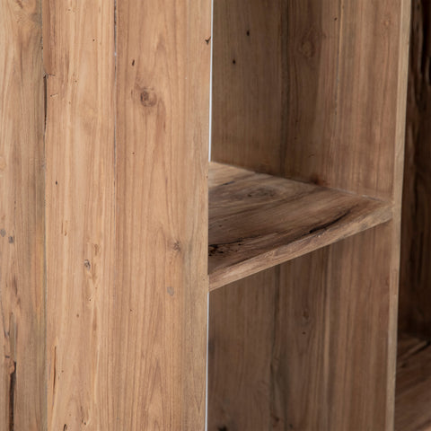 Agatha Medium Brown Rustic Finish Bookcase