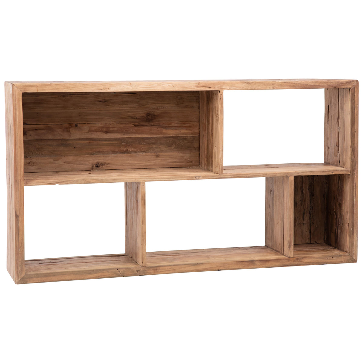 Agatha Medium Brown Rustic Finish Bookcase