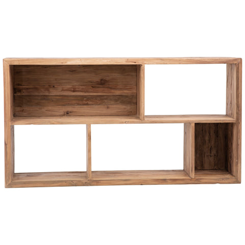 Agatha Medium Brown Rustic Finish Bookcase