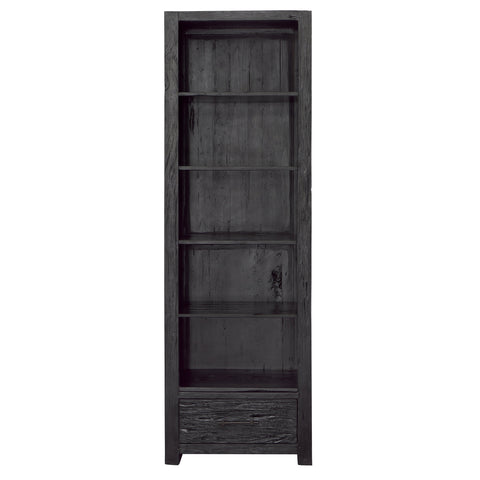 Kadence Matte Black Bookcase