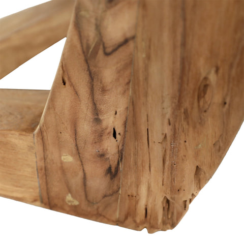 Janie Distressed Natural Finish Outdoor Dining Table