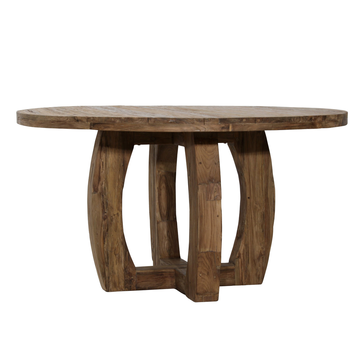 Janie Medium Brown Round Outdoor Dining Table