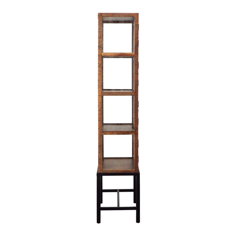Sherman Medium Brown Distressed Paint and Stain Finish Cabinet