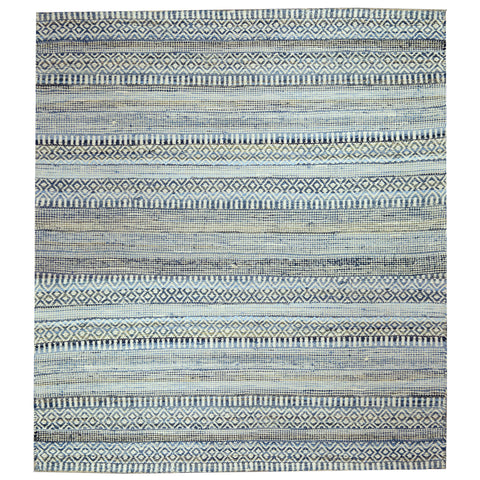 Gurla Denim Blue and Natural White Finish Rug