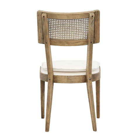 Carlyle Natural Wash and White Seat Dining Chair