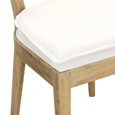 Carlyle Natural Wash and White Seat Dining Chair